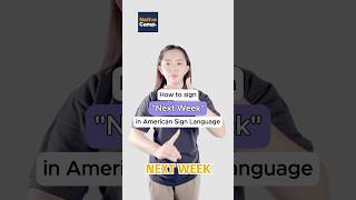 How to sign quotNext Weekquot in American Sign Language [upl. by Kiele]