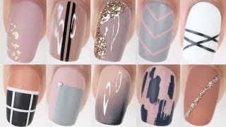 100 EASY nail ideas  HUGE nail art compilation [upl. by Doralynne]