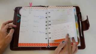 Flip Through of My Red Franklin Covey Planner [upl. by Ayetal]