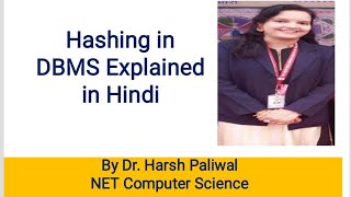 Hashing in DBMS EXPLAINED IN HINDI [upl. by Flora]