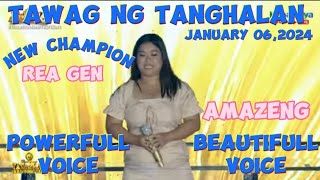 REA GENNEW CHAMPIONTAWAG NG TANGHALAN SA SHOWTIMEJANUARY 062024 [upl. by Esinnej]