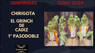 1º PASODOBLE  RECUERDO  AL ALCALDE KICHI CHIRIGOTA EL GRINCH DE CADIZ CON LETRA COAC 2024 [upl. by Meagher]