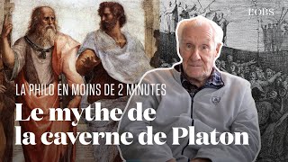 On explique le mythe de la caverne de Platon en moins de 2 minutes avec Alain Badiou [upl. by Lawry]