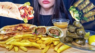 ASMR CHICKEN SHAWARMA TURKISH DONER KEBAB DOLMA  SARMA MUKBANG [upl. by Dj195]