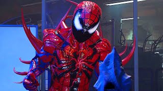 Marvels SpiderMan 2 Peter Transforms Carnage Suit Boss Fight Lizard [upl. by Truda366]