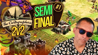 SEMIFINAL ONE THE CARTOGRAPHERS 15000 ageofempires2 rts [upl. by Neryt]