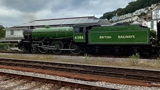 Mayflower steams away from Kingswear on the Torbay Express [upl. by Einon429]