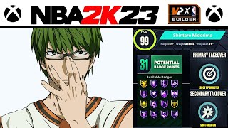 BEST SHOOTING BUILD  NBA 2K23 Midorima BUILD  KUROKO NO BASKET 2K23 [upl. by Grishilda]