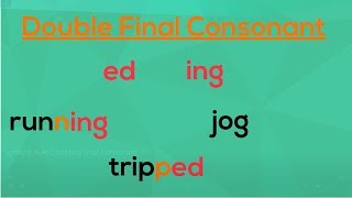 Doubling the Final Consonant  Spelling Rules  EasyTeaching [upl. by Faunie]