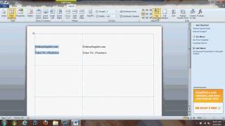 Numbering Raffle Tickets in Microsoft Word 2010 [upl. by Nytsrik]