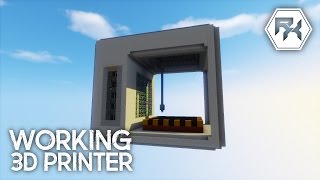 Working Command Block 3D Printer Minecraft Showcase [upl. by Melodee]