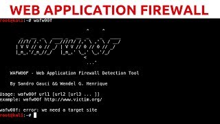 Web App Penetration Testing  4  Web Application Firewall Detection With WAFW00F [upl. by Nimzay]