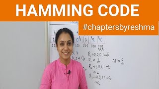 Hamming code error detection with example chapters [upl. by Akinaj]