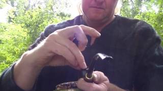 Lighting a pipe with Flint amp Steel [upl. by Lilak]