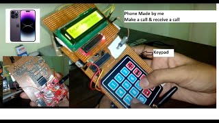 Mobile phone using ARDUINO  Make a Call  Receive call  Arduino [upl. by Gottlieb]