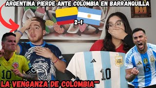 Colombia vs Argentina 21  Reacción de Hinchas  Eliminatorias Mundial 2026 [upl. by Ecyac738]