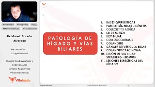 PATOLOGÍA DE HÍGADO Y VÍAS BILIARES PARTE 1  CIRUGÍA GENERAL  VILLAMEDIC [upl. by Maxie433]