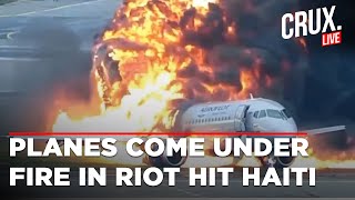 Haiti Live Two US Airlines Are Struck By Gunfire While Trying To Land In Haitis Capital  Jet Blue [upl. by Yecram300]