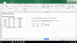 Värdering varulager [upl. by Ainud950]