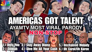 AMERICAS GOT TALENT PARODY COMPILATION  AYAMTV MOST VIRAL PARODY SONGS  NONSTOP [upl. by Gasser44]