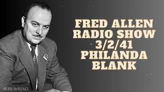 Fred Allen radio show 3241 Philanda Blank  Frank Nelson [upl. by Egedan458]