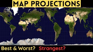 Map Projections Overview and How They Distort the Earth [upl. by Ahsiekahs]