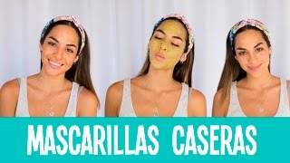 MASCARILLAS CASERAS PARA LA CARA  TUTORIAL [upl. by Cynthie]