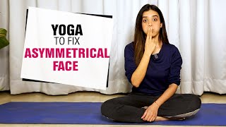 Yoga for Asymmetrical Face  Face Yoga for Symmetry  Fit Tak [upl. by Selrhc]