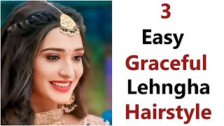 3 Easy Graceful Hairstyle  Stylish hairstyle  beautiful hairstyle  hairstyle navratrispecial [upl. by Starbuck]