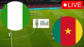 🔴Nigeria vs Cameroon LIVE  Africa Cup of Nations 2024 Video Game Simulation  AFCON 2023 [upl. by Kleinstein]