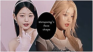 장원영 Wonyoungs face shape   sub request [upl. by Amrak949]