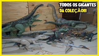 Toda Coleção De Dinossauros Gigantes Jurassic World Mattel [upl. by Iek]