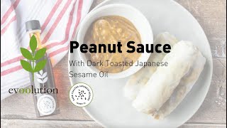 Peanut Sauce with Dark Toasted Japanese Sesame Oil [upl. by Gareth]