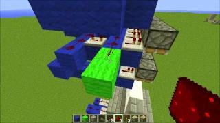 Minecraft 4x4 Piston Door  SandGravel Method Tutorial [upl. by Emmey738]