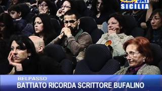 BELPASSO  Battiato ricorda lo scrittore Gesualdo Bufalino [upl. by Danyelle]