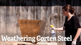 How to Weathering Corten Steel  Gardeners Supply [upl. by Yrrot]