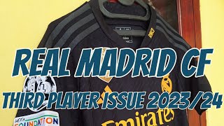 PLAYER ISSUE REAL MADRID THIRD KIT JERSEY 202324 REVIEW amp UNBOXING [upl. by Niak]