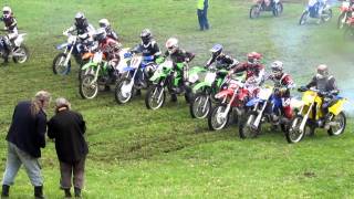 KDX 200 Riders Battle for the First Corner GNCC Rnd 1 [upl. by Usanis698]