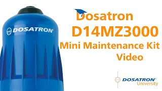 Dosatron D14MZ3000 Mini Maintenance Kit Video [upl. by Bartolemo]