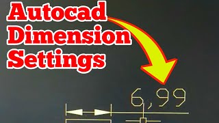 Autocad Dimension Settings kaise Karte Hai [upl. by Ledoux]