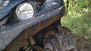 Yamaha Grizzly 700 Seat coming up in front fix [upl. by Leizahaj]