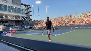 🇮🇹 Sinner vs 🇨🇦 AugerAliassime Court Level FRONT ROW Highlights Cincinnati 2022 [upl. by Gnolb346]