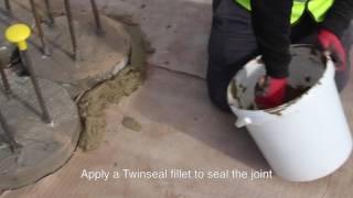 How to seal secant piles using Premcrete Maxiprufe and Hydroseal FX [upl. by Odlaumor]