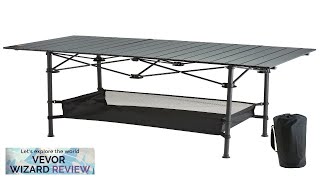 VEVOR Folding Camping Table Outdoor Portable Side Tables Lightweight Fold Up Table Review [upl. by Ananna]