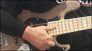 Bassmods Cali K5 sound bite Delano Pickups and Mike Pope preamp [upl. by Airol]