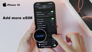 How to Add more eSim to iPhone 16  16 Pro Max [upl. by Carrel]