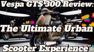 Vespa GTS 300 Review The Ultimate Urban Scooter Experience” [upl. by Eiramassenav]