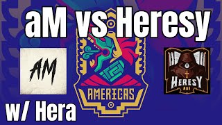 ECL 2v2 Semi  aM vs Heresy  w Hera  LiereyyNicov vs DogaoMiguel [upl. by Ddahc]