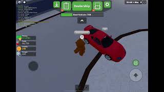 exploding peoples cars in Car crushers TWO in Roblox [upl. by Emerald]