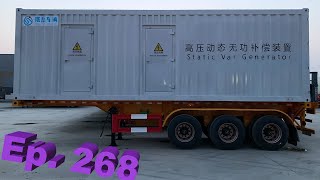 P268 High Voltage Electricity Special Container  Chassis Made By STAR TRAILER For China Market [upl. by Barbra]